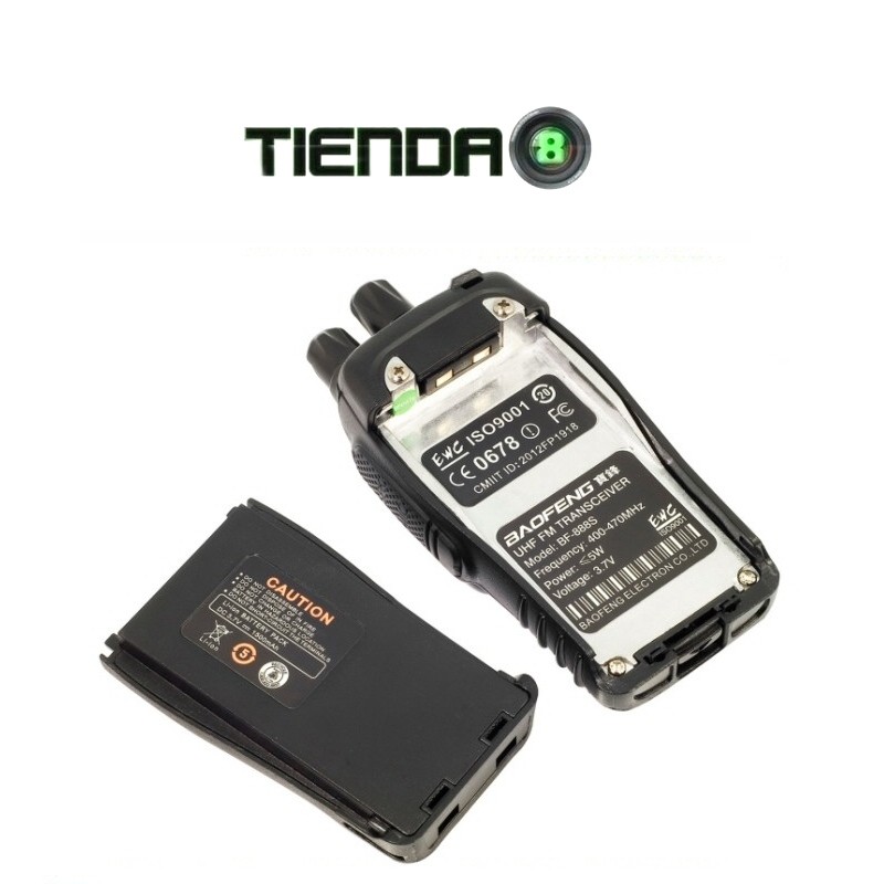 Batería Vhbw 2800mAh Para Baofeng BL-8 - 7.4V Li-Ion, Con Tapa