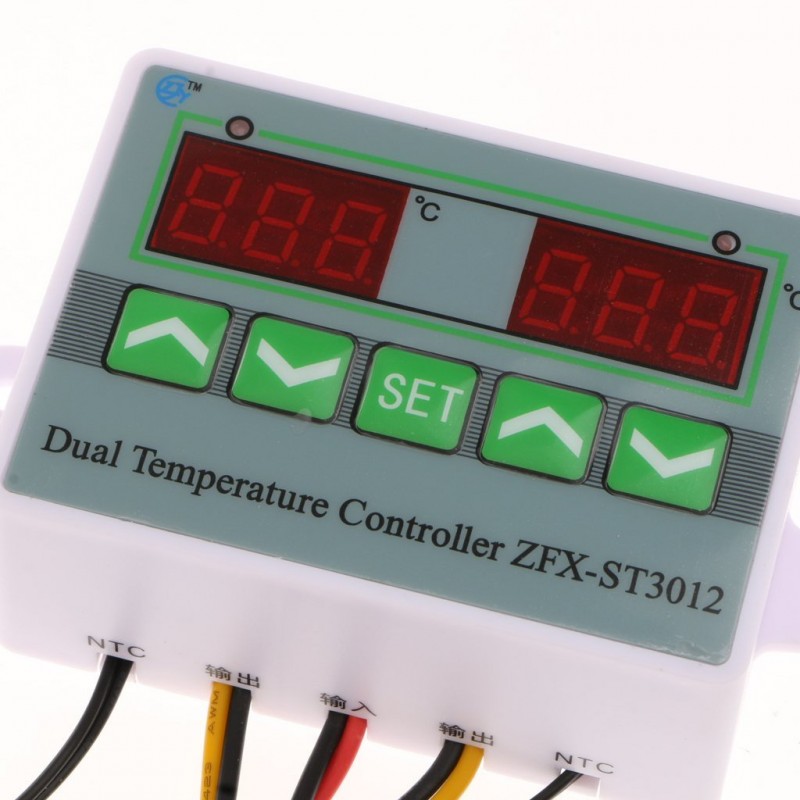 Control de Temperatura Dual, Sonda NTC, ZFXST3012 Tienda8
