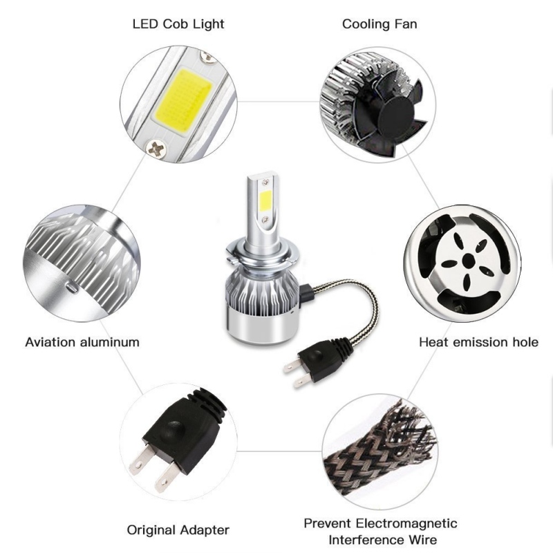 Par luces Led H11 72w / 7600Lm (2x 36W / 3800Lm) - Tienda8