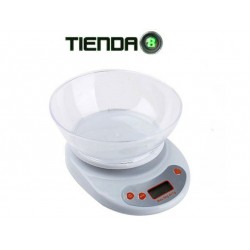 Pesa Digital Para Cocina, 5Kg, con Bowl