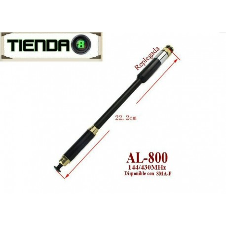 Antena Telescopica Pryme AL-800 144 A 430mhz, 50 Watt