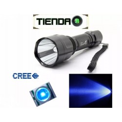 Linterna Para Caza/Pesca Ultrafire C8 Led Azul - 180 Lúmenes