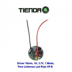 Driver Regulador 16mm, 1.0A, Para Linternas Rojas Led XP-E