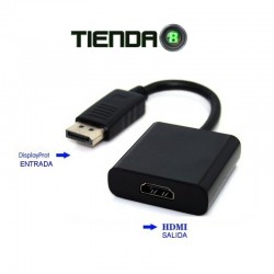 Adaptador DisplayPort Macho a HDMI Hembra