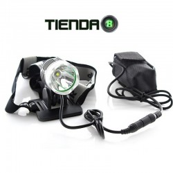 Linterna Frontal 1XT6, Led CREE XM-L T6, 800 Lúmenes Reales!