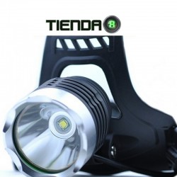 Linterna de Cabeza T22, Led CREE XM-L T8, 800 Lúmenes Reales