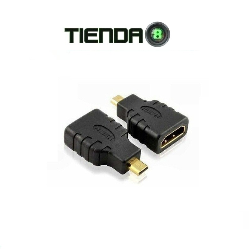 Adaptador Micro HDMI a HDMI para Cámaras, Smartphones, Tablet, etc