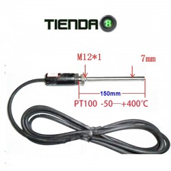 Sonda PT100, 3 Metros, Acero Inoxidable