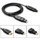 Cable Hdmi 3 En 1, 1,5m, Incluye Adaptador Micro y Mini HDMI