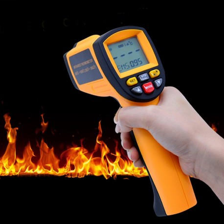 Termómetro Pistola Láser, Mide desde +200ºC hasta +1650 °C