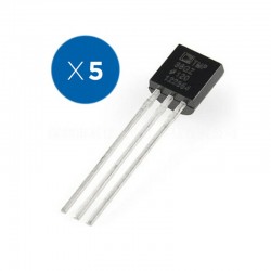 Pack de 5 Unidades de Sensores de Temperatura TMP36