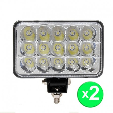 Salida píldora País Pack 2 Focos Led 45W Neblinero Para Automóviles, 4050 Lúmenes c/u - Tienda8