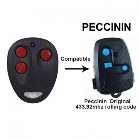 Control Remoto TX Compatible Peccinin 433.92Mhz