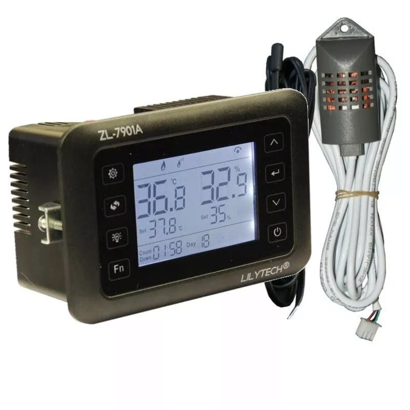 TERMOSTATO CONTROLADOR DE TEMPERATURA DIGITAL CON SONDA,RELE,FRIO ,CAMARAS,GROW