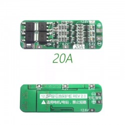 3S 20A BMS Circuito Cargador Para Baterías Li-Ion de 3x3.7V