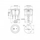 Switch Interruptor ON/OFF 20mm, 250V, 6A, 2 Unidades