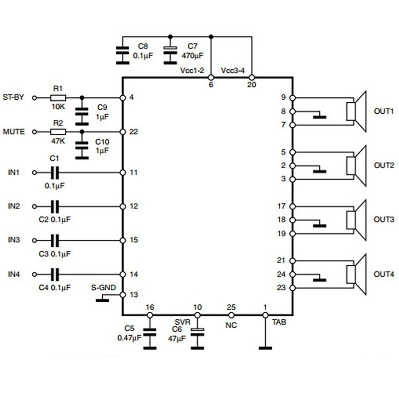Reemplazo de Amplificador TDA7388, YD7388, CD7388CZ, etc - Tienda8