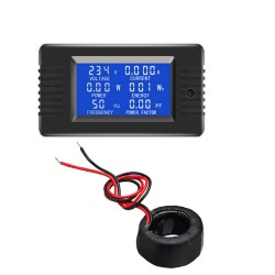 Medidor PZEM-022 6 en 1, Pantalla LCD, de Voltaje, Corriente, Potencia, Energía, Etc