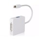 Adaptador 3 en 1, Mini DisplayPort a VGA/HDMI/DVI