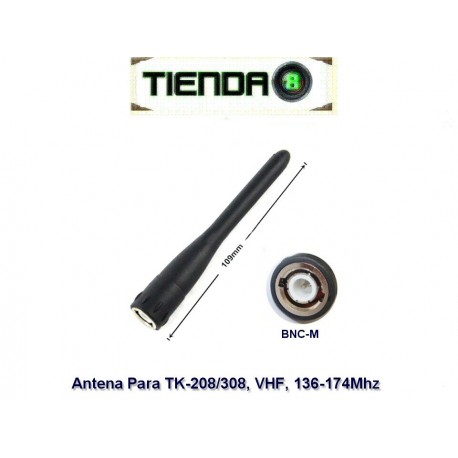 Antena VHF Para Kenwood BNC-M, TH-22AT, TK-208/308