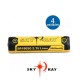 Pack 4 Baterías Sky Ray 18650 Con Cargador OEM 4 Baterías