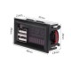 Mini Voltímetro Digital Automóvil, 2 Puertos USB, 12 a 60Vdc