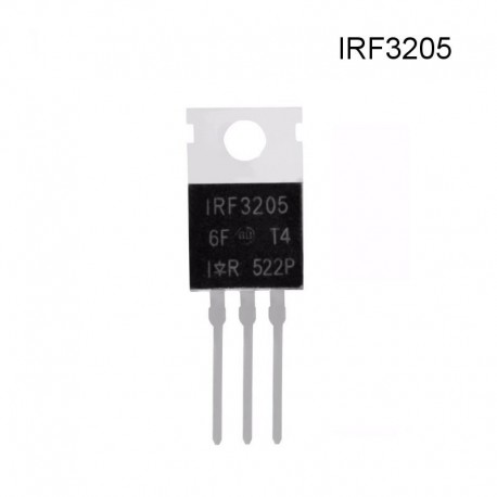 Transistor Mosfet IRF3205, 98A, 55V, 150W, Canal N