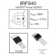 Transistor Mosfet IRF640, Canal N, 200V, 18A, TO-220