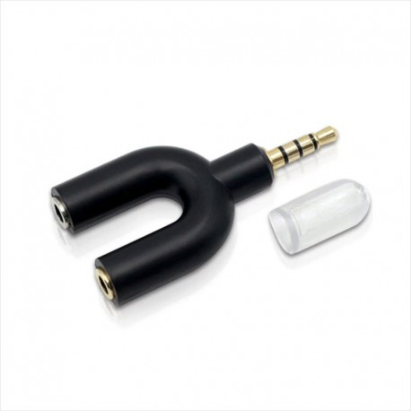 Divisor De Audio Estereo Para Micrófono Y Audífonos, Forma U