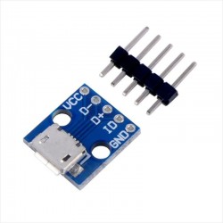 Modulo Placa Breakout Micro Usb A Dip 2.54 Mm, Diy, Arduino