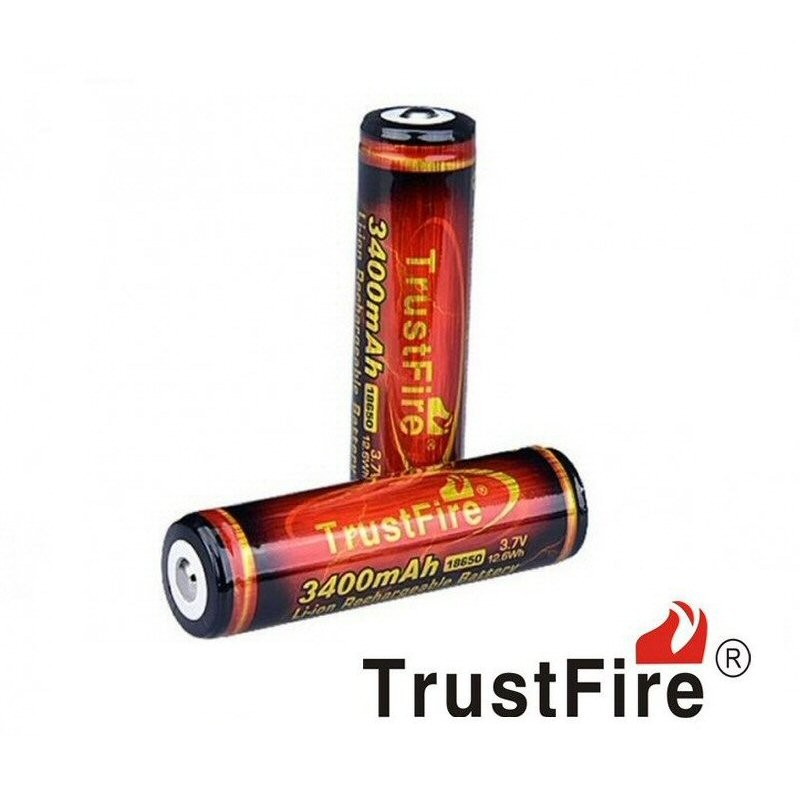 Batería Recargable 18650, 3.7 V, 3400mAH, Trustfire Infierno 2 - Tienda8