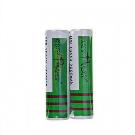 Bateria De Litio ICR 18650, 3.7v - 3000mAH - Sky Ray, Verde