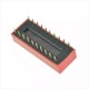 Dip-5, 6, 8, 10, Interruptor 2.54mm, Rojo, Deslizable