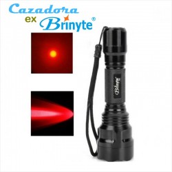 Linterna de Caza Lanzadora B88 Brinyte Cazadora Roja, Led XP-E N4