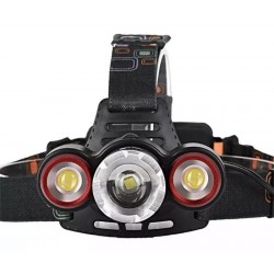 Linterna Frontal Led XM-L T6 + 2 X COB Led 3W, Inundadora