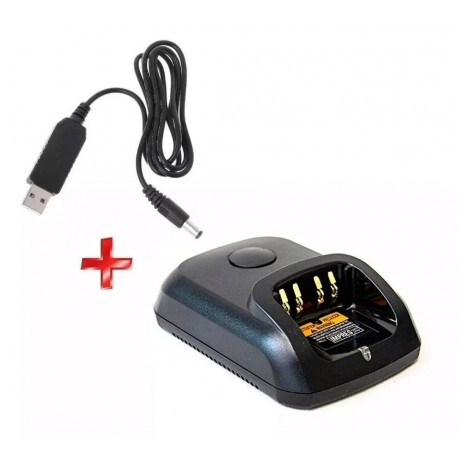 Cargador Usb 5V, Para Radios Motorola DGP6150, DGP8550, DEP550