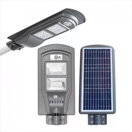 Foco Led Solar 60W Panel Integrado 80 Led, Sensor Movimiento - Tienda8