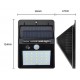 Mini Foco 20 Led, 480Lum, Panel Solar y Sensor PIR