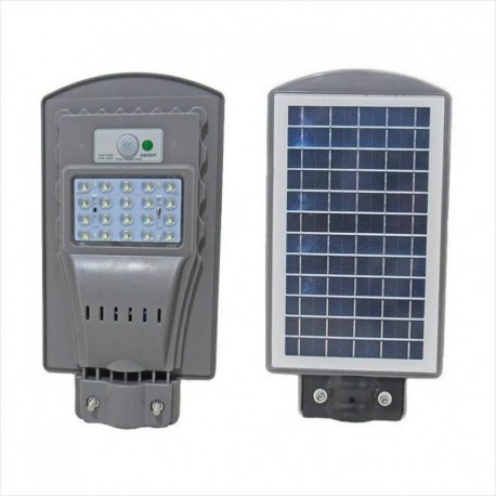 Foco Led Solar 20W Panel Integrado 20 Led, Sensor PIR Movimiento