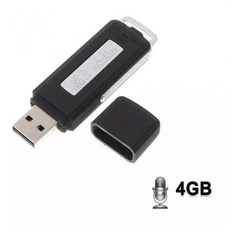 Grabadora De Audio Espia, Forma De Pendrive - 8Gb