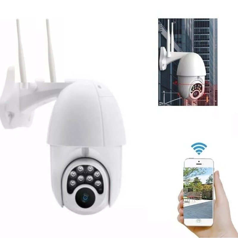 Camara IP Wifi Inalámbrica Exterior, Visión Nocturna, 1080P - Tienda8