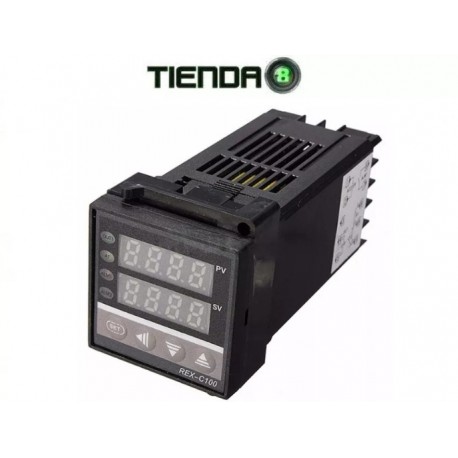 Controlador De Temperatura PID, REX C100, Incluye Accesorios