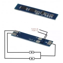 Tarjeta Cargador Balanceador Li-ion Lipo 2S, 4A, 8.4V