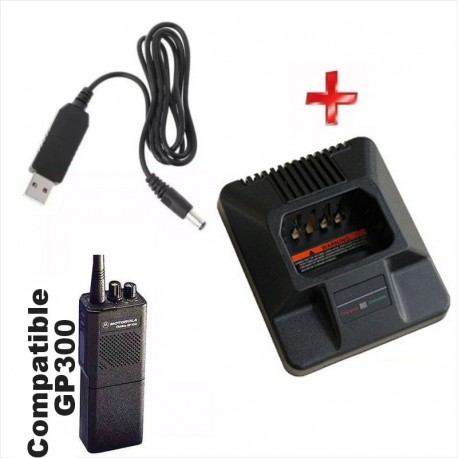 Cargador Usb 5V, Para Radios Motorola GP300, P110, Etc