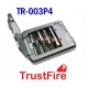Cargador TrustFire Para 4 Baterías Cilíndricas, 18650 o Más Pequeñas