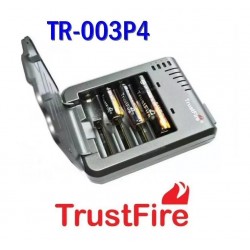 Cargador TrustFire Para 4 Baterías Cilíndricas, 18650 o Más Pequeñas