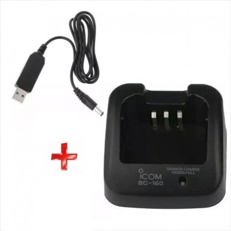 Cargador USB ICOM BC-160, Para Baterías BP-231 y BP-232