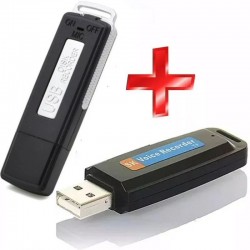 Grabadora Espía (Solo Audio) Forma de Pendrive - 8GB, 50 Horas Mínimo! -  Tienda8