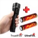 C12 UltraFire CREE XM-L2 + 2 x Baterías TrustFire 18650 3000mAh