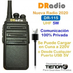 Radio UHF DRadio Profesional, 16 Canales, Comunicación Privada